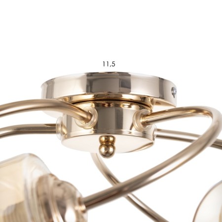 Fox chandelier 5he27 40W gold 58x58x27 cm-6