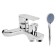 Bath mixer Zein Z3851, one -leaf, shower set, watering can 5 modes, chrome