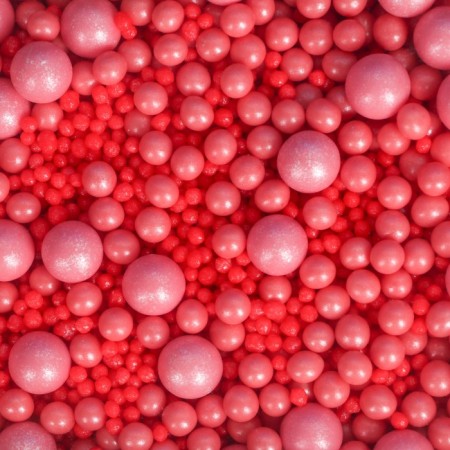 Sprinking confectionery dragees in confectionery and sugar glaze "Pink pearls" 1.5 kg