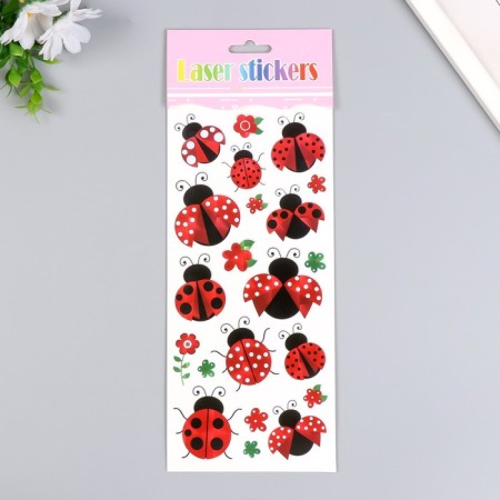 Sticker Plastic Golography "Bukashka" mix 29x11 cm-1