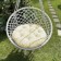 Pillow for swing "Tina", diameter 60 cm, cream color
