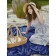 Neptun blanket, size 150x200 cm, blue color