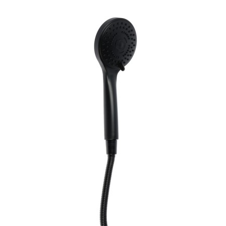Bath mixer Zein Z3855, single -leaf, shower set, watering can 5 modes, black-8