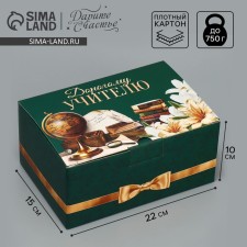 Box Gift team, packaging, “expensive teacher”, 22 x 15 x 10 cm