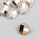Button plastic for creativity "Geometry in the Circle" 2.3x2.3x1 cm