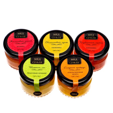 New Year. Gift set of "delicious New Year", honey+tea-8