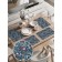 A set of napkins for setting the table "Flower Field", rectangular, rounded edges, size 30x46 cm, 4 pcs