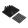 Anti -slip rug 12 × 9 cm, with a double stand, phone number, black