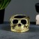 Skull "Skull Muerto" aged gold, 8x7x5cm