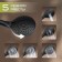 Soul mixer Zein Z3844, one -leaf, shower set, watering can 5 modes, black