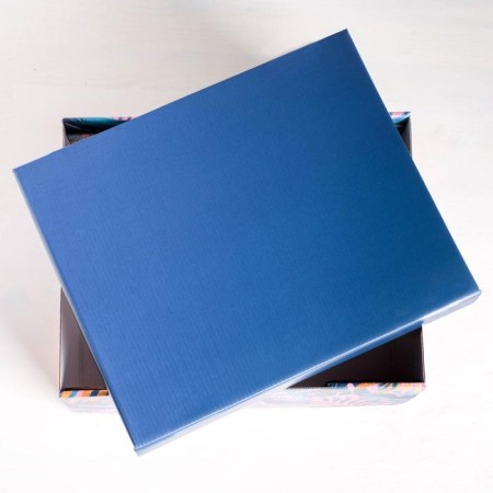 Gift folding box, packaging, Tropical, 31.2 x 25.6 x 16.1 cm-4
