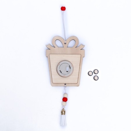 New Year's decor with the “Nutcracker and Gift” backlight 8.5 × 1 × 11cm-4