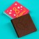 Milk chocolate "Blow with happiness", 5 g. X 1 pc. On the substrate