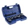 Set of Klippov Tundra, 1/4 "-8" -1/2 "-3/4" -1 "-1 1/4" + ratchet assembly, 9 objects