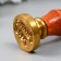 Printing for wax with a wooden handle "Good Times" 9x2.5x2.5 cm