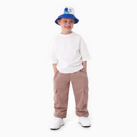Panama Panama for the boy "Monster", white color, rr 54-9
