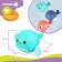 Clothing toy for the bath "Whale", the color is blue/blue