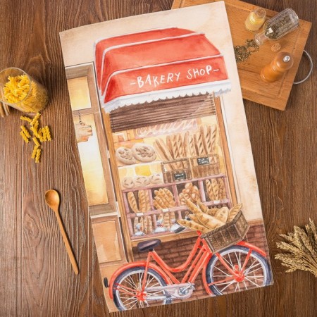 Ethel towel Bakery House 40x73 cm, 100% cotton, reps 210 g/m2