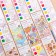 Water coloring "Bookmarks", 10 sheets, brush, species mix