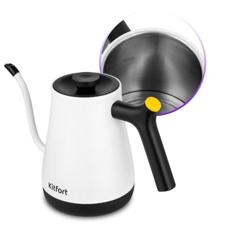 KITFORT KT-6673 coffee kettle, 1000–1200 W, 0.8 l, cord length 0.7 m-4