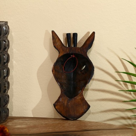 Mask "Zebra" Albezia 19x9x4 cm-1