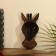 Mask "Zebra" Albezia 19x9x4 cm