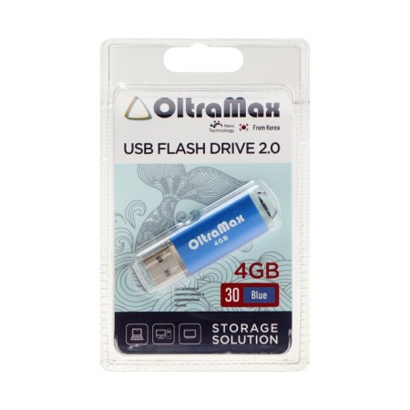 OLTRAMAX 30, 4 GB, USB2.0 flash drive, Thu up to 15 MB/s, PLO up to 8 Mb/s, blue-2