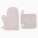 Set of kitchen. Ethel "Cell": mittens 20x28 cm, take 19x19 cm, 80% HL, 20% PE
