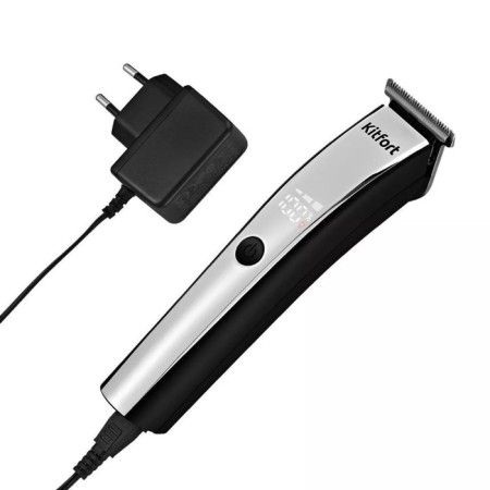Hair Trammer KitFort KT-3131, 4 nozzles, battery, silver-member-4