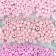 Round beads 6/0 "Lilac fog" 5 colors x 10 g 20x8x0.7 cm
