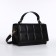 Women's bag on a valve, with a wallet, 20x12x7 cm, black color