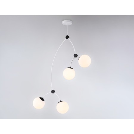 Suspended Ambrella Light, Modern, TR2572, 4HE27, white, black color-2