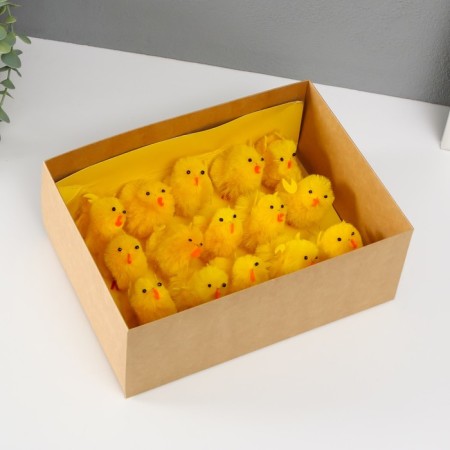 Easter souvenir "Fluffy chicken" set of 15 pcs 7.5x5x5 cm-4