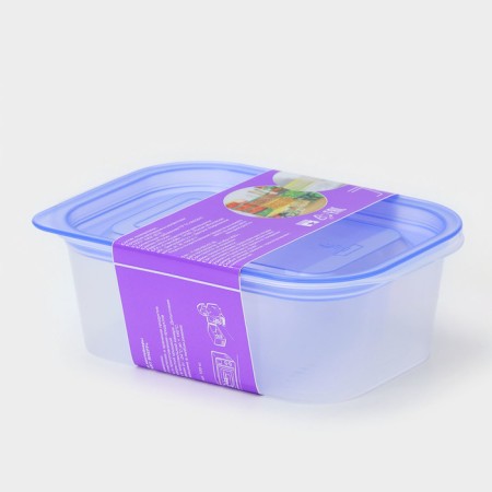 A container for products with a steam outlet, 500 ml, 16 × 11 × 5 cm, rectangular, color mix-8