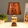 Filicia table lamp E14 40W chocolate-gold 20x20x34cm Risalux