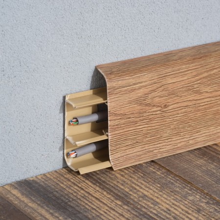 Floor skirting board 55mm "decoration", 211 oak rustic 2.2m-3