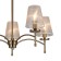 Lamp on the rod 5x40W E14, size 70x70x50 cm
