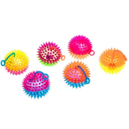 The ball "Hedgehog", light, with a squeak of 7.5 cm, Mix color-2