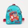 Baby backpack on a zipper, a reflective strip, turquoise color