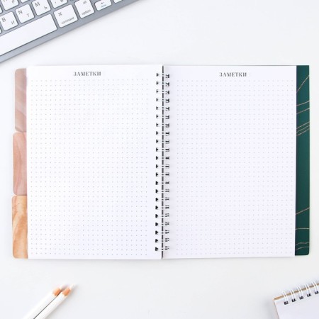 A journal of performance for a year for a teacher, A5 format, 80 sheets, soft cover "Golden Teacher"-13