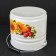 Bucket, 10 liters, with a lid, a mix neckline, white color