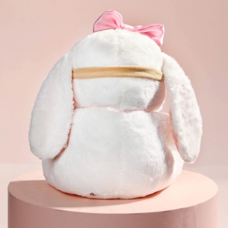 Soft toy "Bunny La Pu", in a dress, with a bandage bow-2