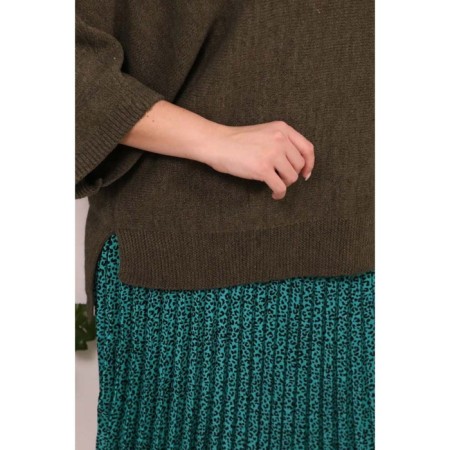 Female jumper, size 60, khaki color-4