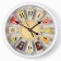 Wall clock, series: interior, discrete move, d-25 cm, aa, white