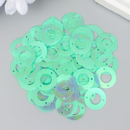 Sequins "circle in the ring" Mint set 30 g d = 2 cm-1