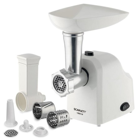 SCARLETT SC-MG45M20, 1800 watts, 2 kg/min, with vegetables, white