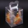 New Year. Box gift New Year folding PVC "Christmas tree" 12 x 12 x 15 cm.