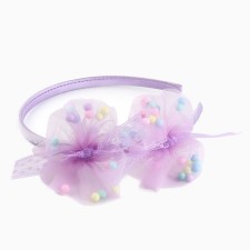 Children's hair rim with sparkles, 11 cm, Minnie Mouse