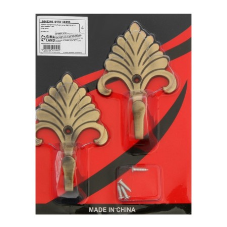 One -rod hook for curtains Cappio KC111, bronze color, 2 pcs-7