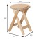 Folding stool, 350x390x445, varnish